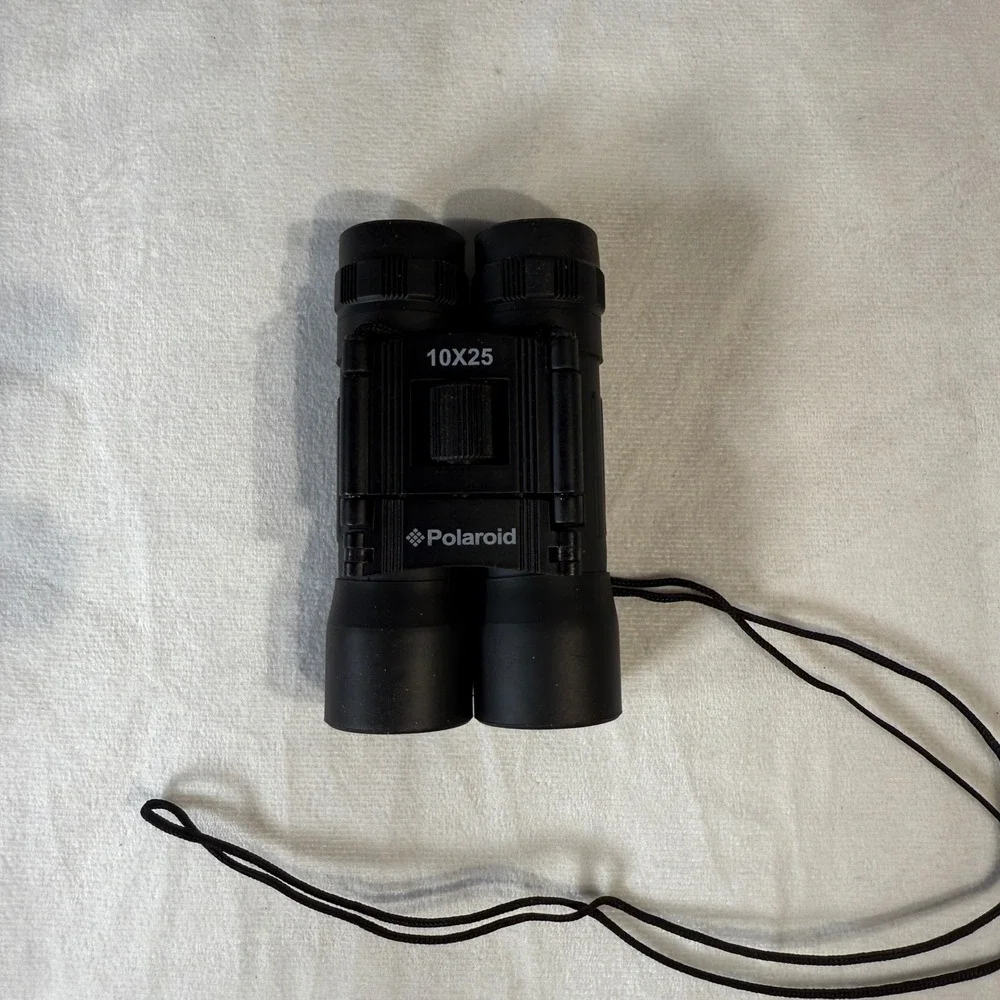 Polaroid 10x25 Compact Binoculars with Case Optics Travel Bird Watching